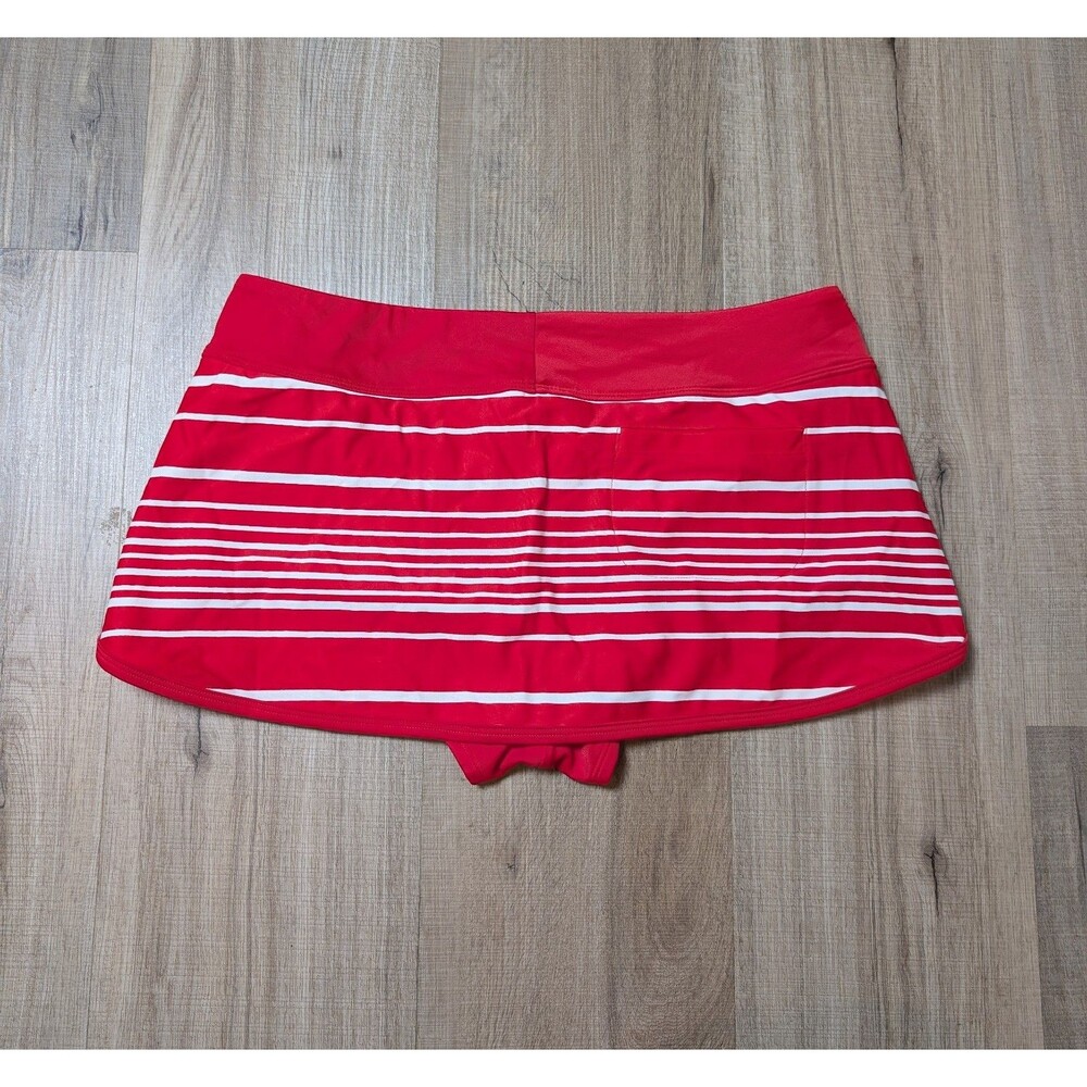 Athleta Size S Encinitas Kata Swim Skirt Stretch Striped Beach Swimsuit Cute EUC - Picture 4 of 10